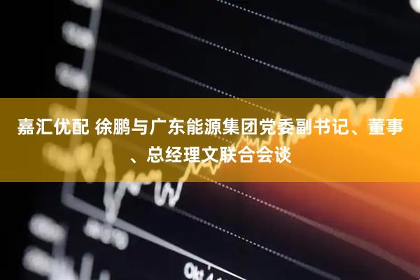 嘉汇优配 徐鹏与广东能源集团党委副书记、董事、总经理文联合会谈