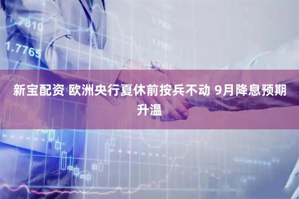 新宝配资 欧洲央行夏休前按兵不动 9月降息预期升温